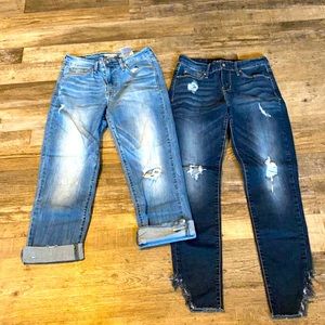 Bundle 2 pairs of Distressed Levi’s Denizen Jeans Sz 2